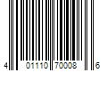 Barcode Image for UPC code 401110700086