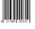 Barcode Image for UPC code 4011365000310