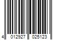 Barcode Image for UPC code 4012927025123