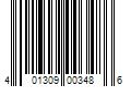 Barcode Image for UPC code 401309003486