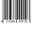 Barcode Image for UPC code 4014368000103