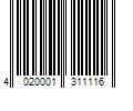 Barcode Image for UPC code 4020001311116