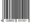 Barcode Image for UPC code 4025500001001