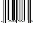 Barcode Image for UPC code 403075000430