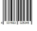 Barcode Image for UPC code 4031683025345