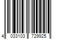 Barcode Image for UPC code 4033103729925