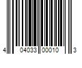 Barcode Image for UPC code 404033000103