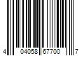 Barcode Image for UPC code 404058677007