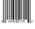 Barcode Image for UPC code 404062517009