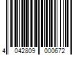 Barcode Image for UPC code 4042809000672