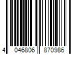 Barcode Image for UPC code 4046806870986