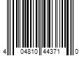 Barcode Image for UPC code 404810443710