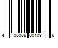 Barcode Image for UPC code 405005001036