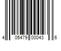 Barcode Image for UPC code 405479000436