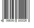 Barcode Image for UPC code 4055093800026