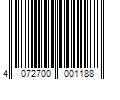 Barcode Image for UPC code 4072700001188