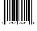 Barcode Image for UPC code 407524003546