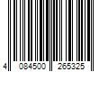 Barcode Image for UPC code 4084500265325