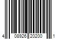 Barcode Image for UPC code 408926202001