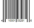 Barcode Image for UPC code 410001032816