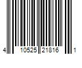 Barcode Image for UPC code 410525218161