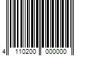 Barcode Image for UPC code 4110200000000