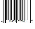 Barcode Image for UPC code 411403025017