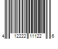 Barcode Image for UPC code 412222111226