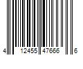 Barcode Image for UPC code 412455476666