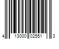 Barcode Image for UPC code 413000025513