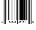 Barcode Image for UPC code 414144411118