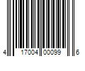 Barcode Image for UPC code 417004000996