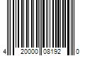 Barcode Image for UPC code 420000081920