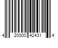 Barcode Image for UPC code 420000424314