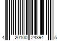 Barcode Image for UPC code 420100243945