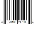 Barcode Image for UPC code 420100247004