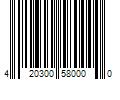 Barcode Image for UPC code 420300580000