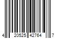 Barcode Image for UPC code 420525427647