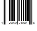 Barcode Image for UPC code 420920249998