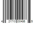 Barcode Image for UPC code 421710004865