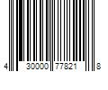 Barcode Image for UPC code 430000778218