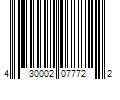 Barcode Image for UPC code 430002077722