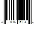 Barcode Image for UPC code 430002111044