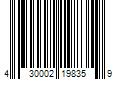 Barcode Image for UPC code 430002198359