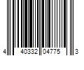 Barcode Image for UPC code 440332047753