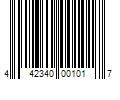 Barcode Image for UPC code 442340001017