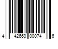 Barcode Image for UPC code 442669000746