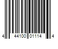 Barcode Image for UPC code 444100011144