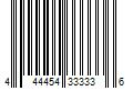 Barcode Image for UPC code 444454333336