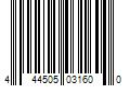 Barcode Image for UPC code 444505031600